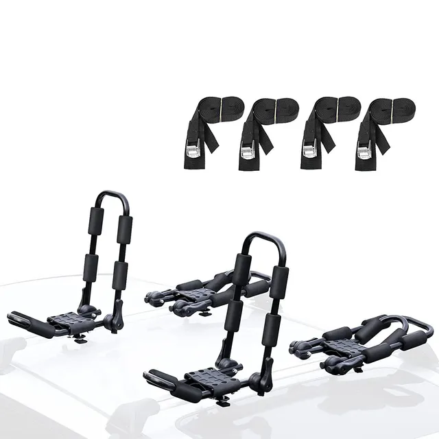 leader-accessories-evershine-folding-kayak-rack-j-bar-4-piece-set-2-pairs-for-sq image 1