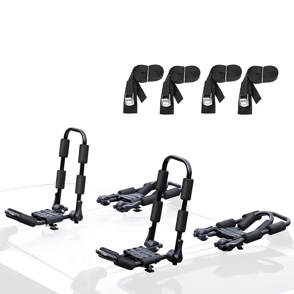 leader-accessories-evershine-folding-kayak-rack-j-bar-4-piece-set-2-pairs-for-sq image 1