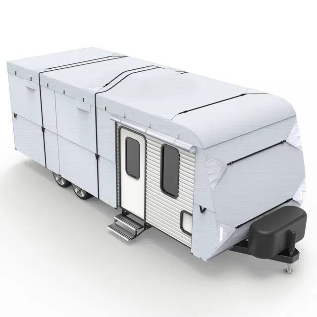 leader-accessories-210d-travel-trailer-cover-with-4-tire-covers-accessories-rips image 1