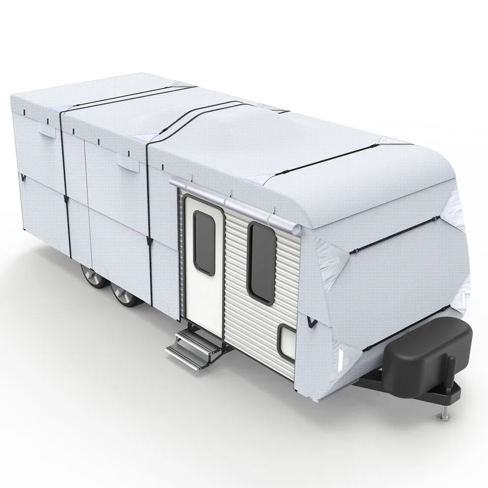 leader-accessories-210d-travel-trailer-cover-with-4-tire-covers-accessories-rips image 1