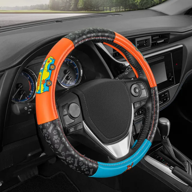 bdk-warner-bros-scooby-doo-mystery-machine-15-standard-size-car-steering-wheel-c image 1