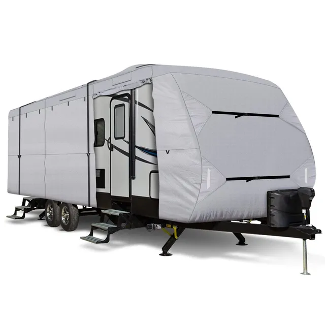 leader-accessories-travel-trailer-rv-cover-300d-ripstop-polyester-all-weather-pr image 1