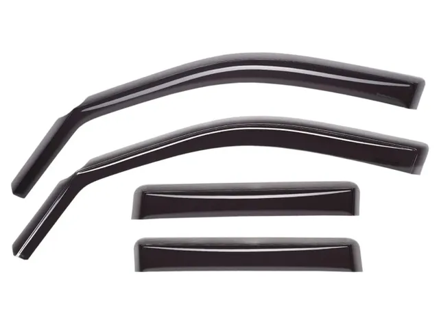 weathertech-side-window-deflectors-for-ford-f-150-f-250-f-350-f-450-crew-cab-fro image 1