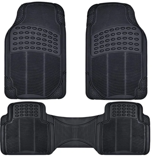 bdk-flextough-contour-liners-deep-dish-heavy-duty-rubber-floor-mats-all-weather- image 1