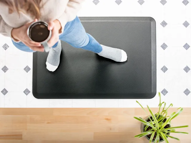 weathertech-comfortmat-anti-fatigue-mat-24-x-36-carbon-fiber-pattern-black image 1