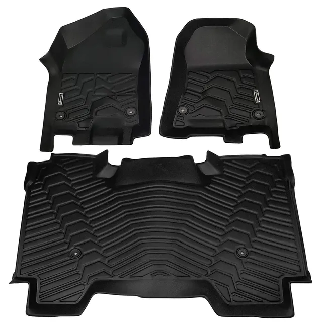 leader-accessories-floor-mat-liner-for-dodge-ram-1500-crew-cab-2019-2020-3-piece image 1