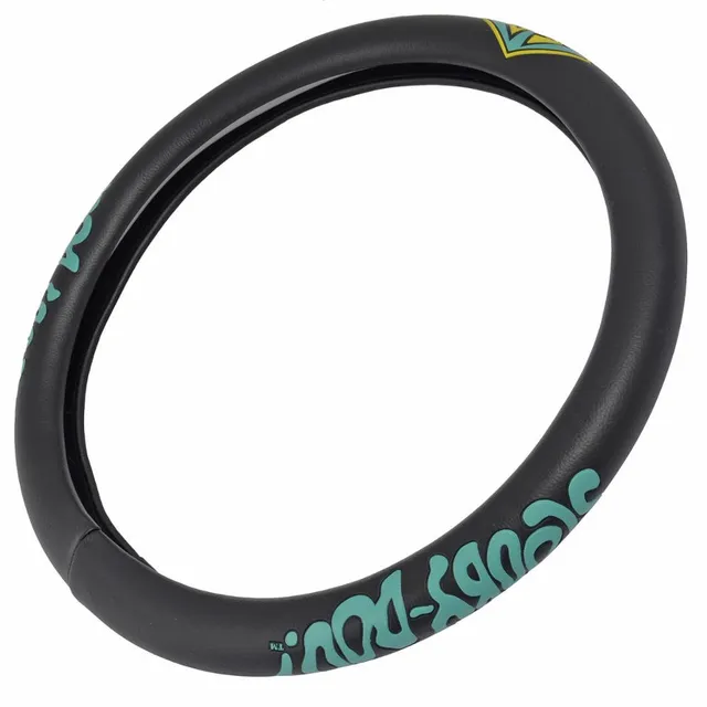 bdk-warner-brothers-scooby-doo-faux-leather-steering-wheel-cover-non-slip-ergono image 1