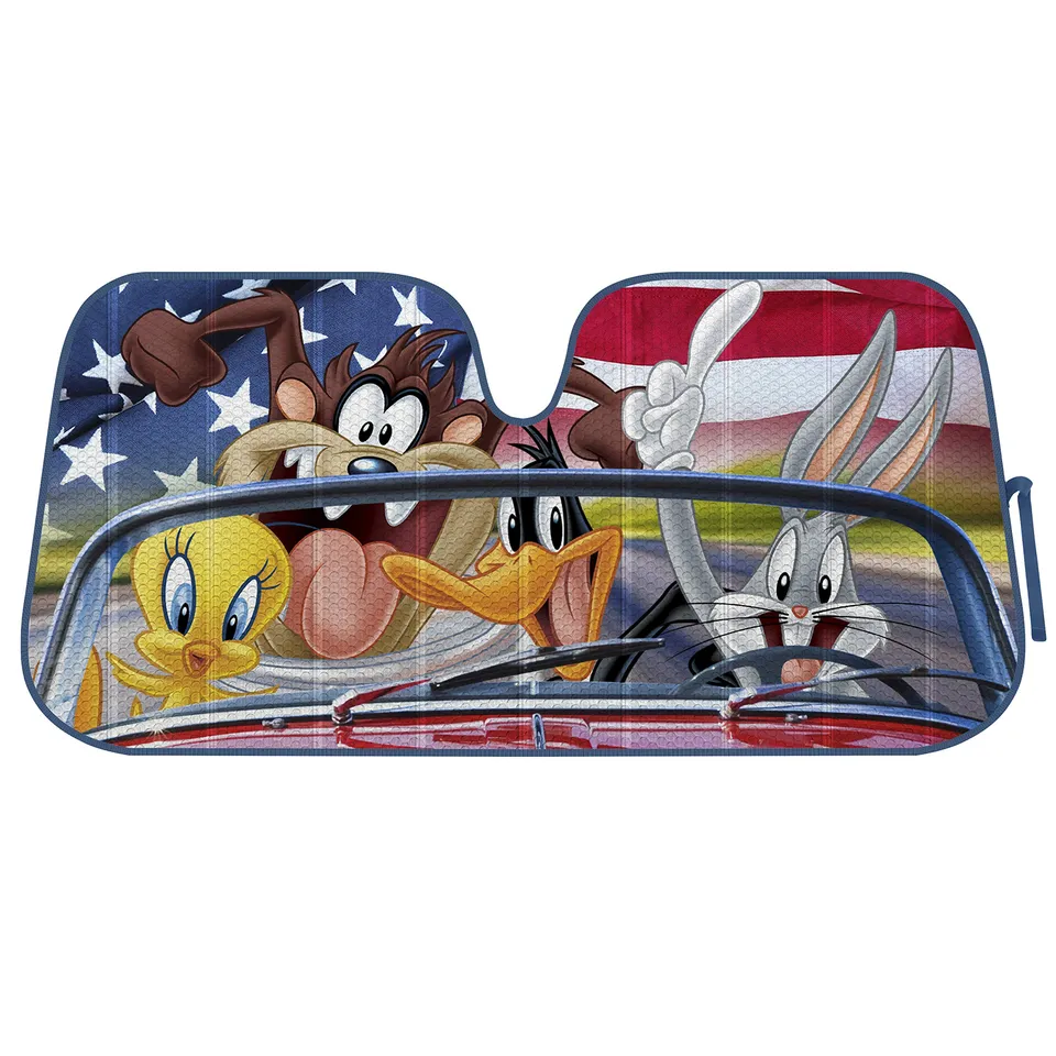 bdk-licensed-warner-bros-looney-tunes-road-trip-windshield-sun-shade-double-bubb image 1