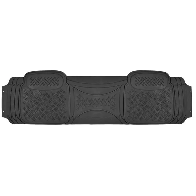bdk-heavy-duty-diamond-rubber-rear-floor-mats-17-5x56-trimmable image 1