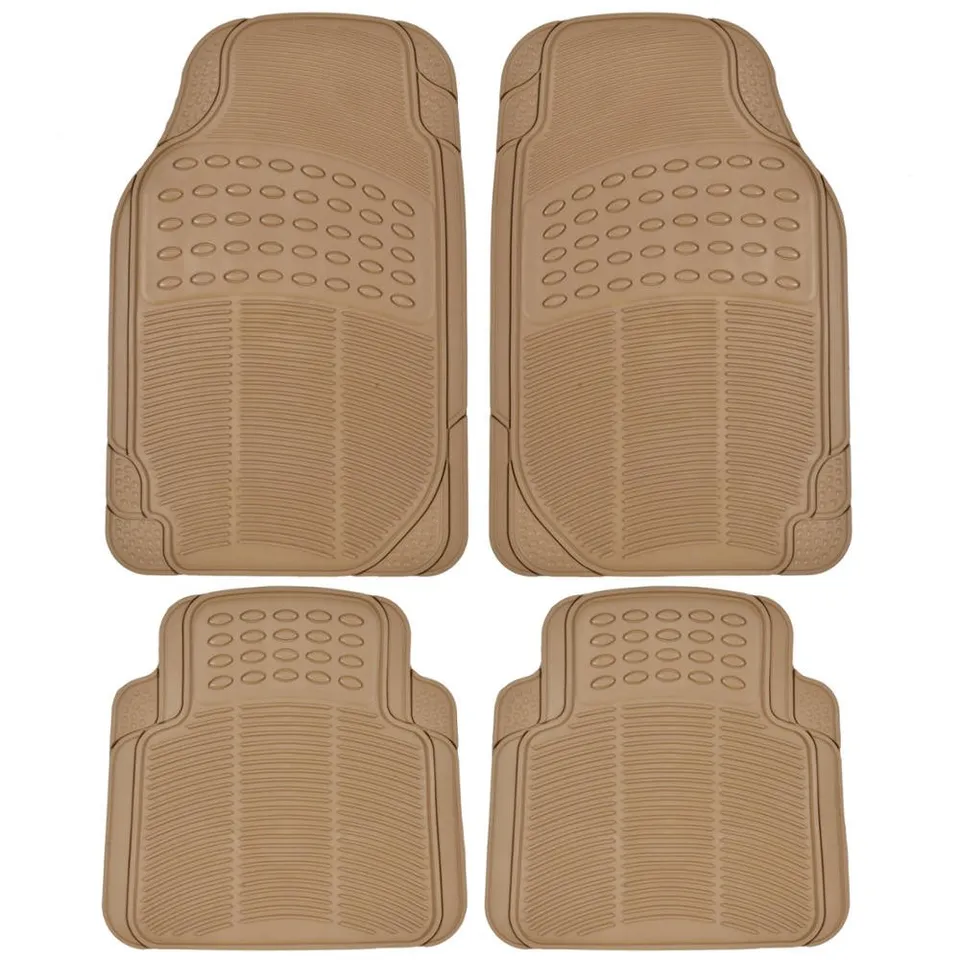 bdk-all-weather-rubber-floor-mats-for-car-suv-truck-4-piece-set-front-rear-trimm image 1