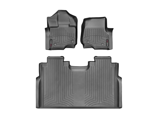 weathertech-custom-fit-floorliners-for-ford-f-150-1st-2nd-row-black-44697-1-4 image 1