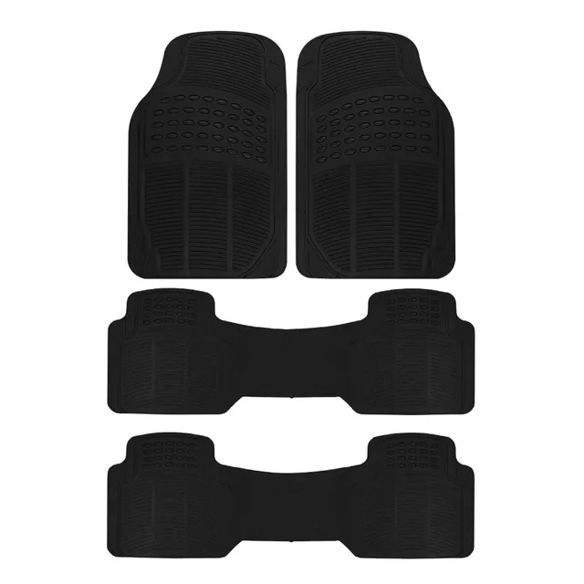 bdk-proliner-original-heavy-duty-4-piece-rubber-floor-mats-front-rear-3rd-row-un image 1