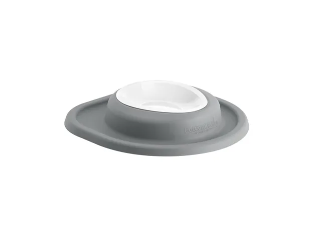 weathertech-single-low-pet-feeding-system-with-plastic-bowl-8-oz-dark-grey-psl08 image 1