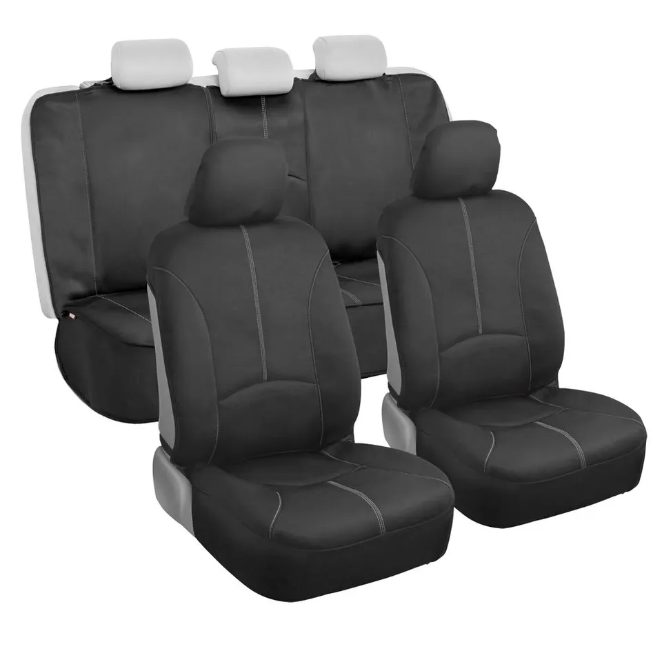 motor-trend-spillguard-waterproof-neoprene-seat-covers-front-and-rear-full-set-g image 1