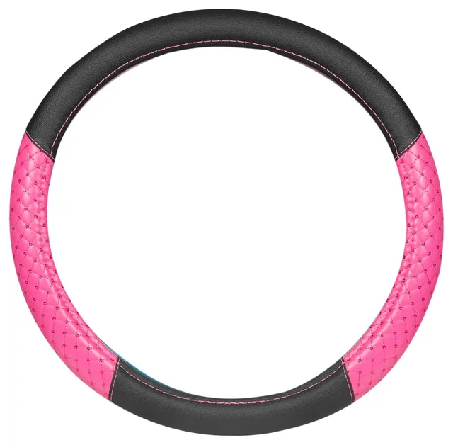 bdk-pink-sequin-bling-steering-wheel-cover-15-inch-fits-most-vehicles image 1