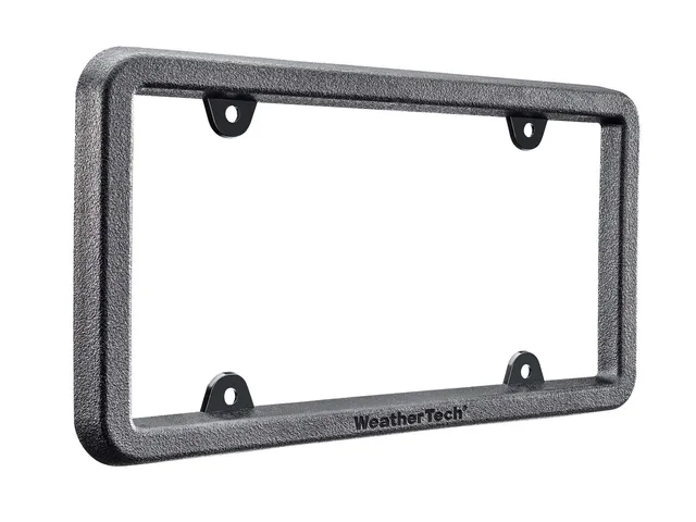 weathertech-bumpframe-heavy-duty-license-plate-and-bumper-protector-black-satin image 1