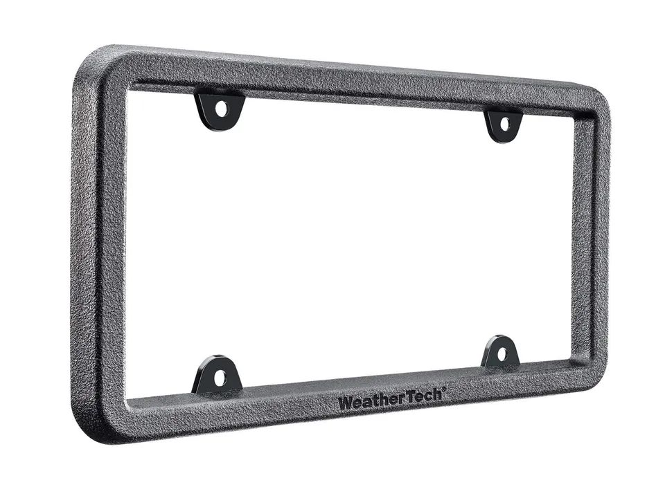 weathertech-bumpframe-heavy-duty-license-plate-and-bumper-protector-black-satin image 1