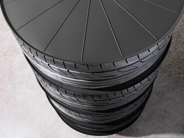 weathertech-wheelstacker-24-wheel-stacker-ring-set-of-4-tpe-storage-for-tires-an image 1