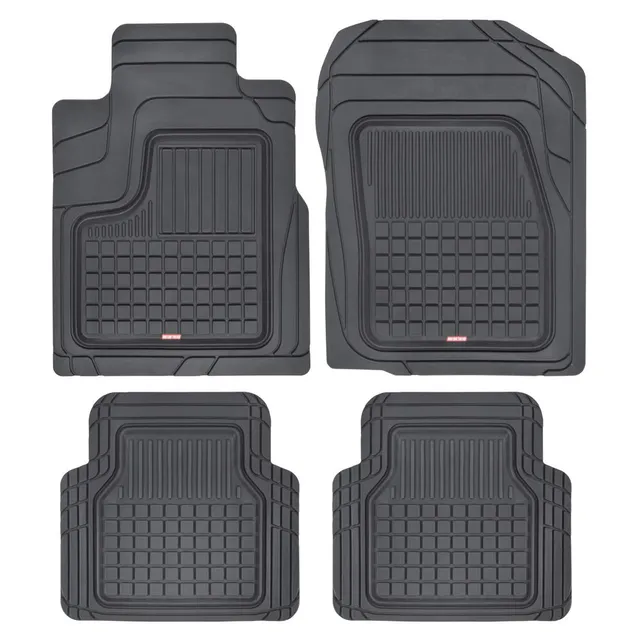 bdk-performance-plus-4-piece-all-weather-rubber-floor-mats-heavy-duty-trimmable- image 1