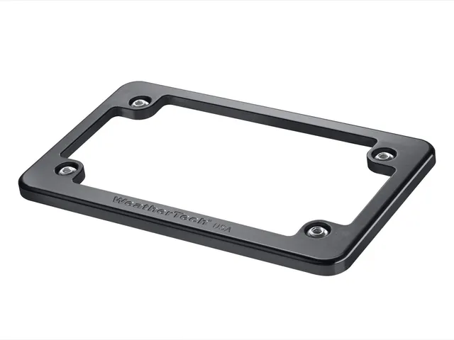weathertech-billet-motorcycle-license-plate-frame-satin-black image 1