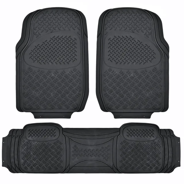 bdk-pro-grid-contour-liners-heavy-duty-rubber-floor-mats-for-car-suv-truck-van-u image 1