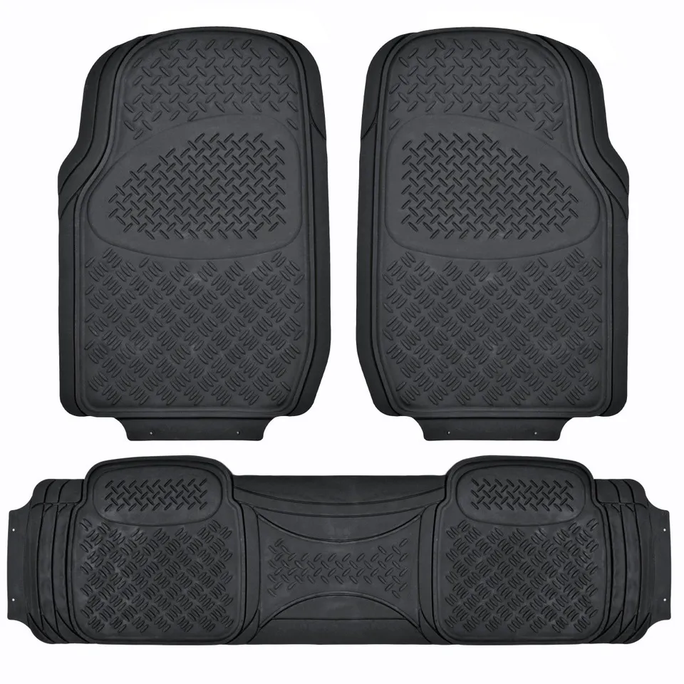 bdk-pro-grid-contour-liners-heavy-duty-rubber-floor-mats-for-car-suv-truck-van-u image 1