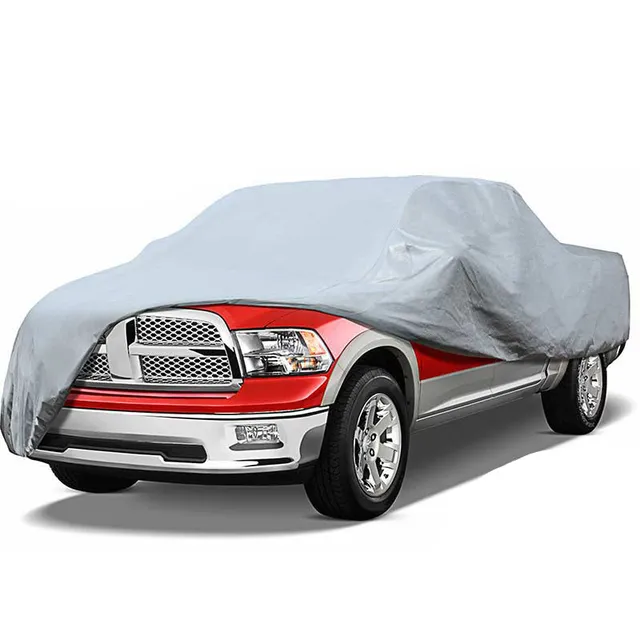 leader-accessories-5-layer-nonwoven-truck-car-cover-grey-2-sizes image 1