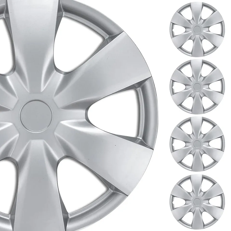 bdk-15-inch-wheel-rim-cover-hubcaps-4-pack-oem-style-snap-on-for-steel-rims-adju image 1