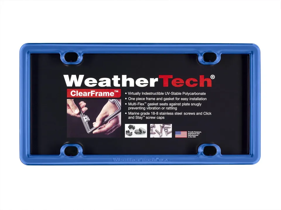 weathertech-clearframe-license-plate-frame-baby-blue-impact-resistant-polymer-st image 1