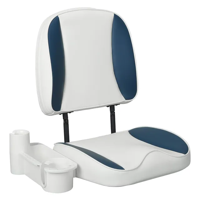 leader-accessories-low-back-folding-fishing-boat-seat-with-caddy-organizer image 1