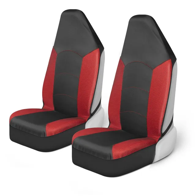 motor-trend-mesh-red-front-seat-covers-universal-high-back-fits-vehicles-with-in image 1