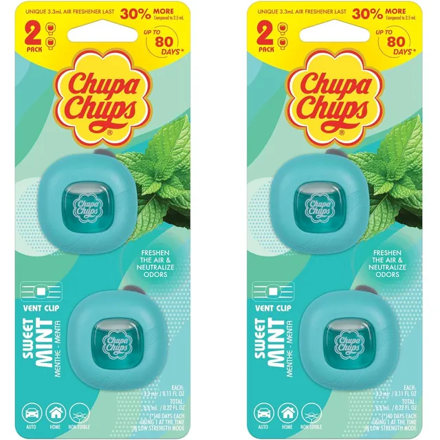 bdk-chupa-chups-sweet-mint-car-air-freshener-2-pack-4-clips-total-nostalgic-cand image 1