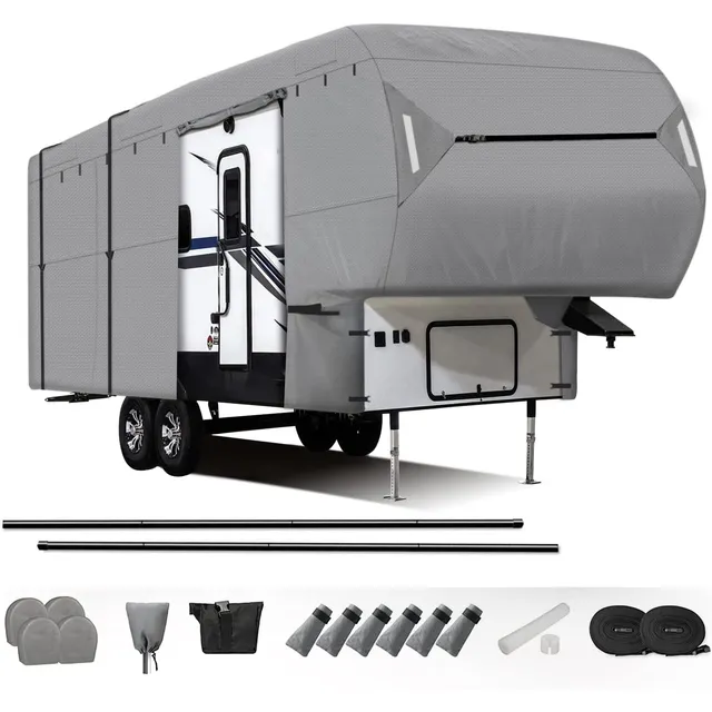 leader-accessories-new-upgraded-easy-setup-5th-wheel-rv-cover-fits-26-41-lengths image 1