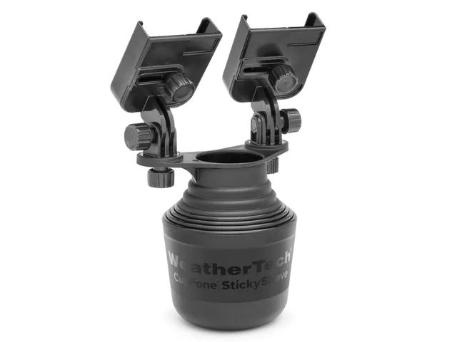 weathertech-cupfone-duo-universal-cup-holder-phone-mount-for-car-truck-adjustabl image 1