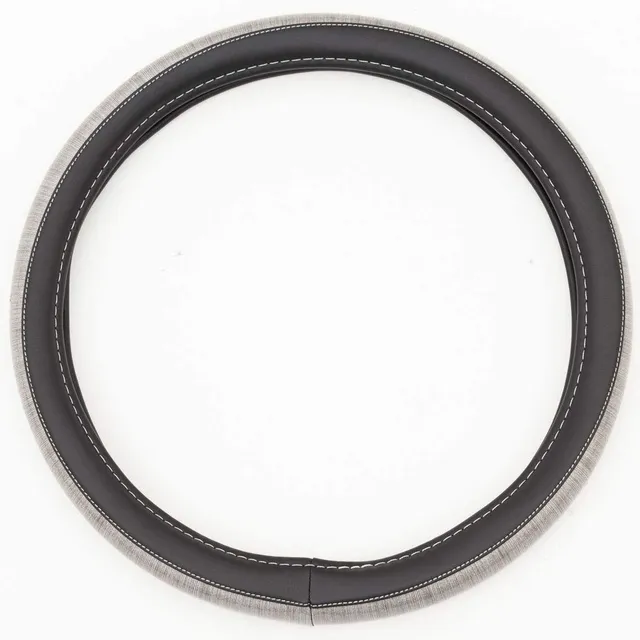 bdk-carbella-glitter-steering-wheel-cover-silver-14-5-15-inch image 1