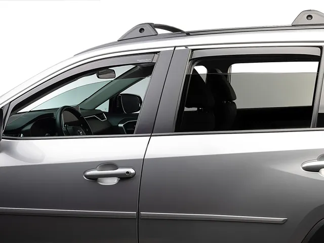 weathertech-19-24-toyota-rav4-front-rear-side-window-deflectors-dark-tint-in-cha image 1