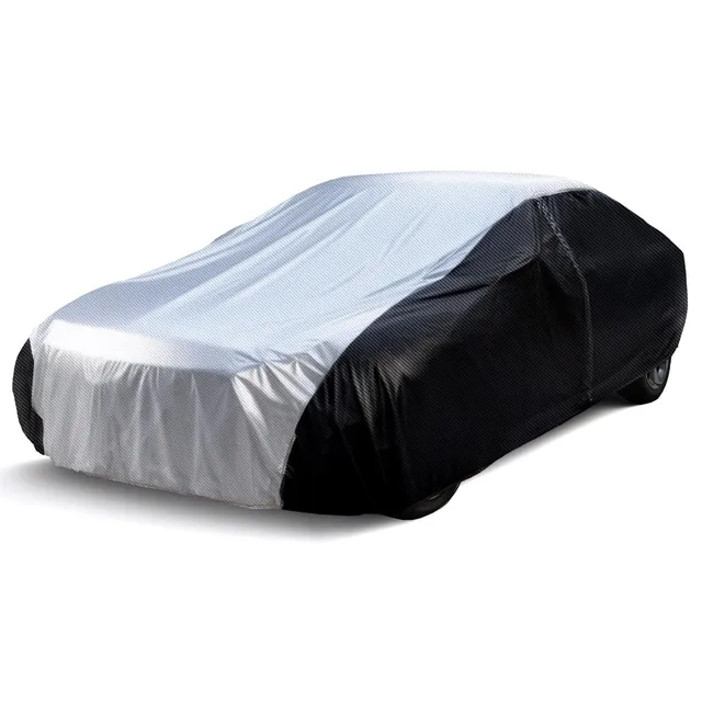 leader-accessories-luxury-carbon-fiber-all-weather-car-cover-with-zipper image 1