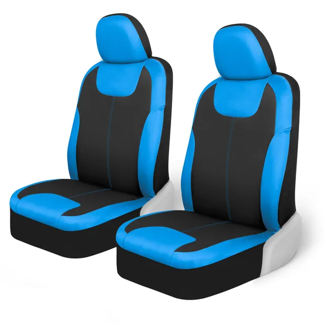 motor-trend-blue-black-waterproof-neoprene-front-seat-covers-set-of-2-with-remov image 1