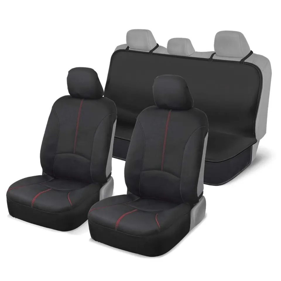 motor-trend-spillguard-waterproof-neoprene-seat-cover-set-front-and-rear image 1