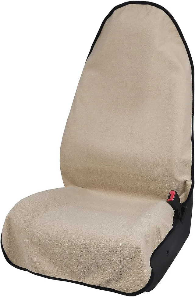 leader-accessories-waterproof-sweat-towel-seat-cover-tan image 1