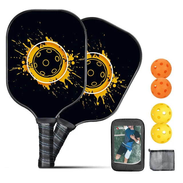 leader-accessories-splash-lightweight-graphite-pickleball-paddle-set-2-paddles-b image 1