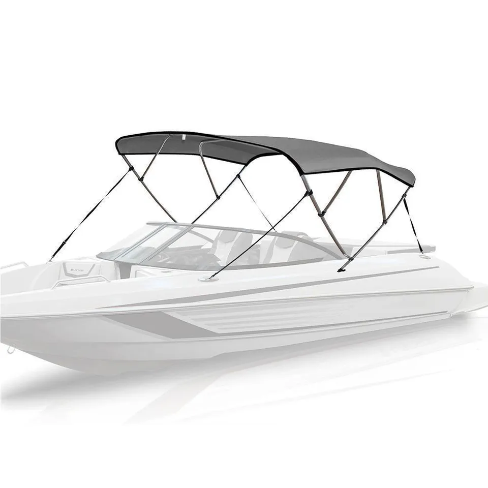 leader-accessories-4-bow-bimini-top-light-grey-7-sizes-marine-grade-polyester-al image 1