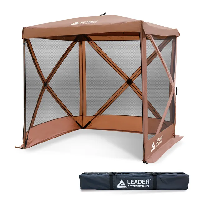 leader-accessories-4-sided-pop-up-square-camping-gazebo image 1