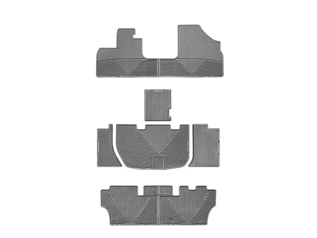 weathertech-all-weather-floor-mats-for-honda-odyssey-full-set-1st-2nd-3rd-row-gr image 1