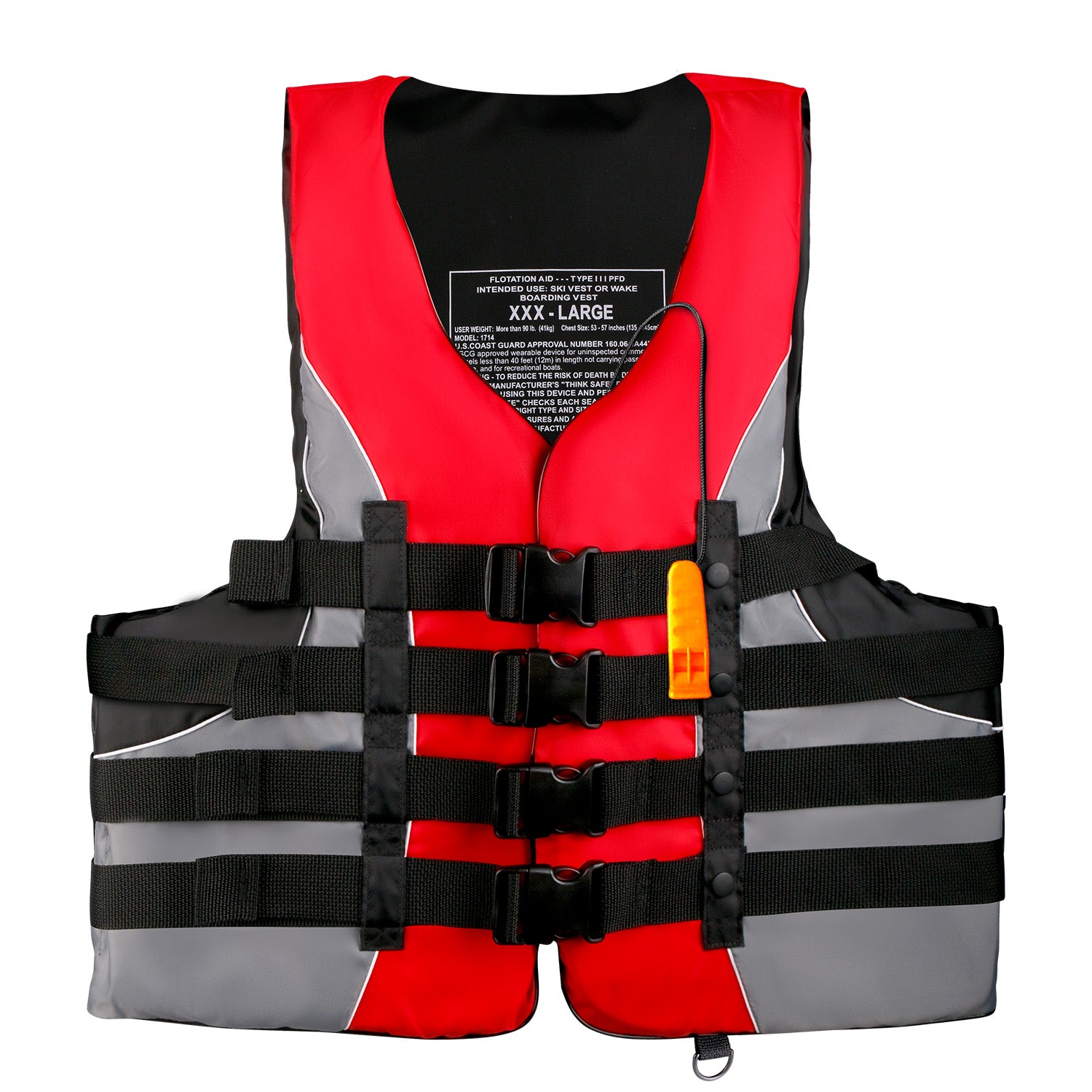leader-accessories-adult-universal-type-iii-uscg-approved-life-jacket-vest-adjus image 4
