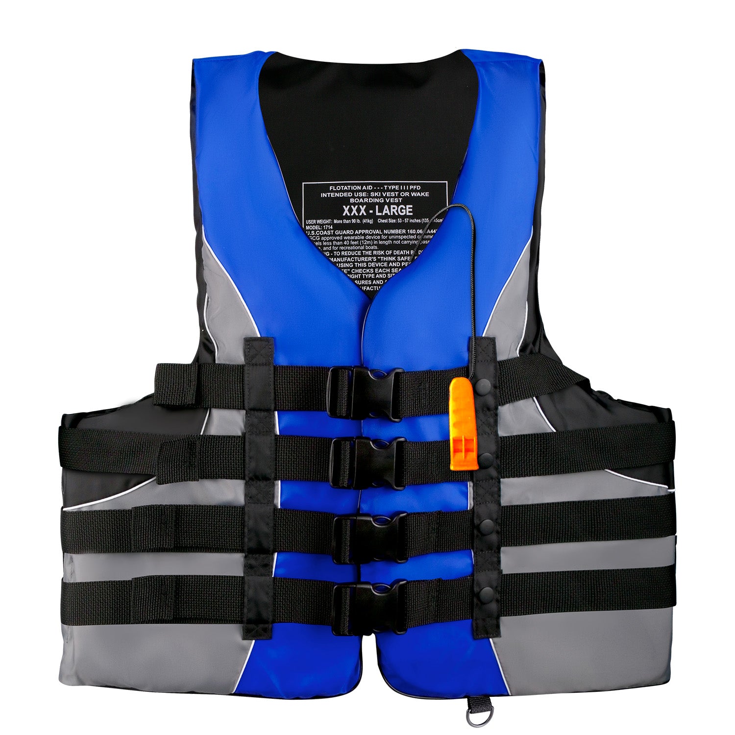 leader-accessories-adult-universal-type-iii-uscg-approved-life-jacket-vest-adjus image 3