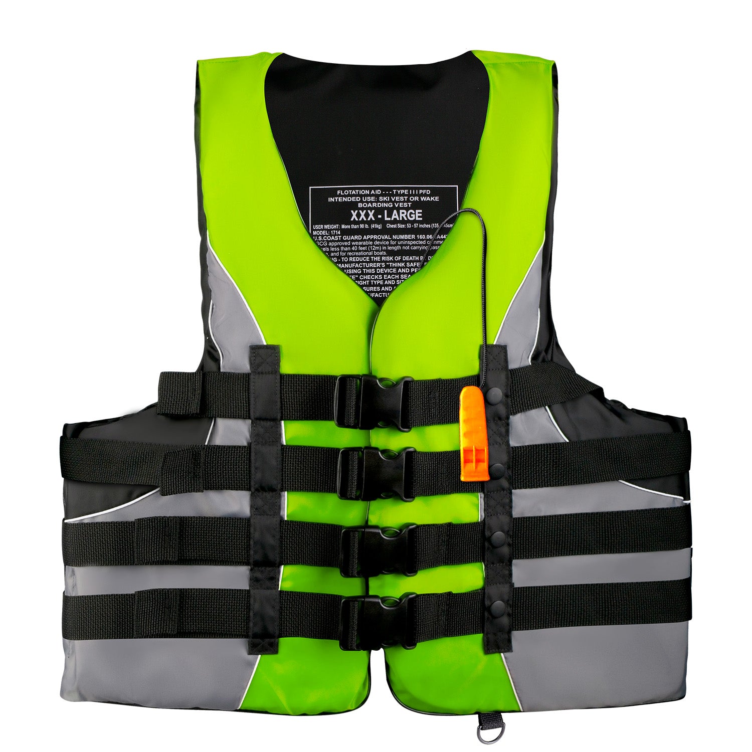leader-accessories-adult-universal-type-iii-uscg-approved-life-jacket-vest-adjus image 2
