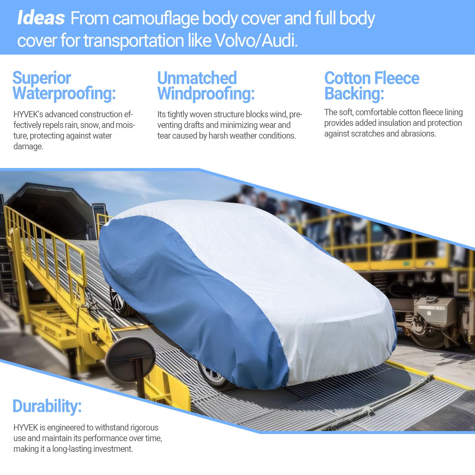 leader-accessories-hyvek-all-weather-waterproof-car-cover-breathable-and-uv-prot image 4