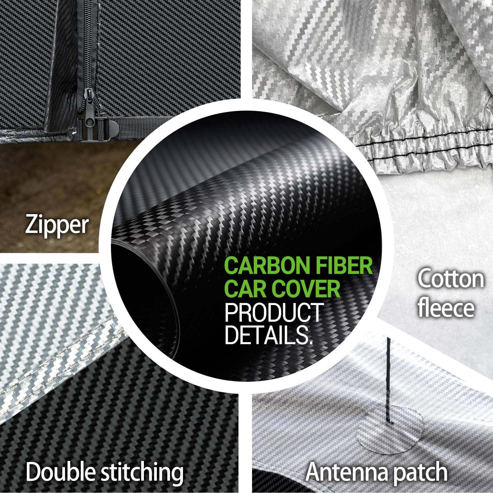 leader-accessories-luxury-carbon-fiber-all-weather-suv-cover-alumisoft-cotton-wa image 5