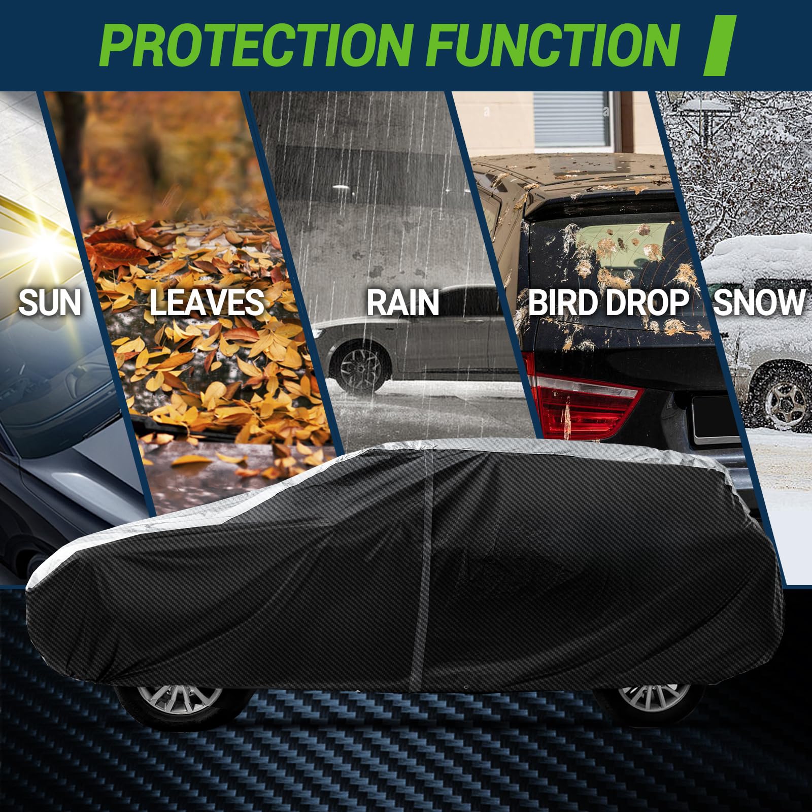 leader-accessories-luxury-carbon-fiber-all-weather-suv-cover-alumisoft-cotton-wa image 6